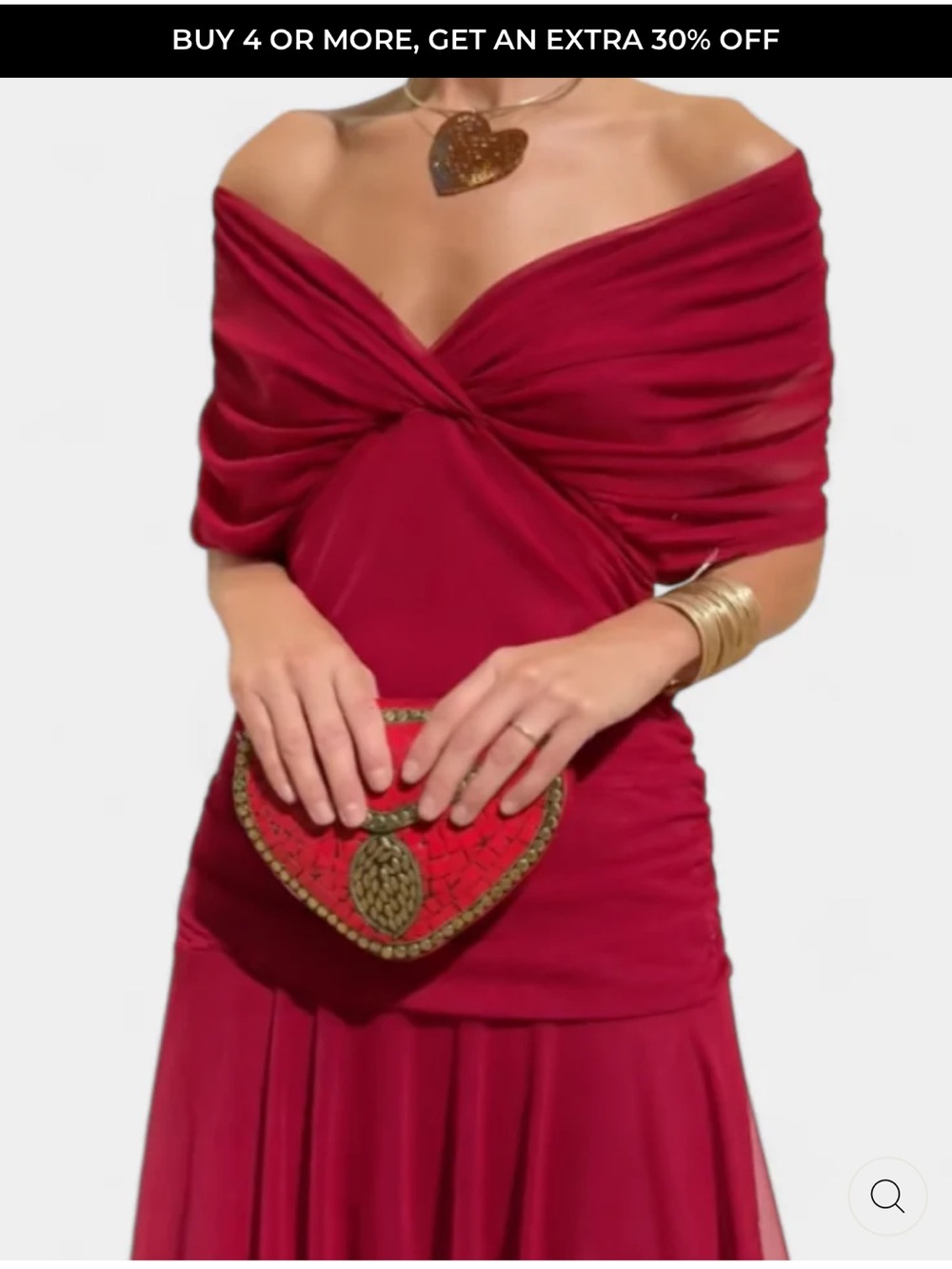Alondra dress in red by Grace & Liv